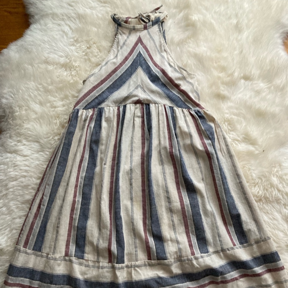 Sleeveless Striped Boutique Midi Dress